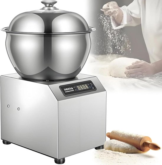 Elektrische Kneedmachine - Deegmixer - Brood Maken - Dubbele Spiraal Technologie - 5kg 8kg Capaciteit - Zilver