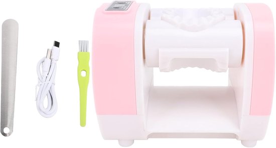 Elektrische Knoedelmaker - Deegpers - Snelle Hapjes Maken - One-Touch Bediening - 19 x 15 x 12 cm - Wit