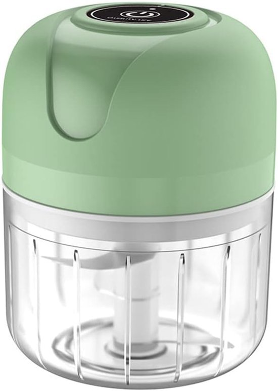 Elektrische knoflookhakker, keukenmachine, mini-hakker van 250 ml, uienhakker, groenteblender, keukenmachine voor gember en peper van Merkloos