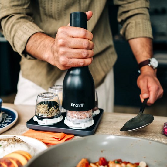 Elektrische kruidenmolen set- Finamill Gift Set van Merkloos