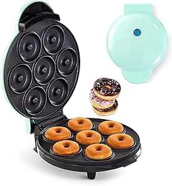Elektrische Mini Donutmachine - 7 Donutgaten - Snel en Eenvoudig Bakken