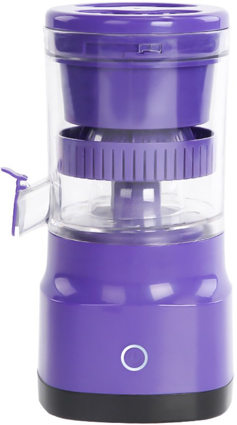 Elektrische mini-sapcentrifuge, draagbaar, oplaadbaar via USB, maakt sap, sinaasappelsap en fruitsap. van Merkloos