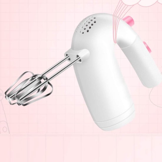 Elektrische Mixer - Handmixer Keuken - Bakken en Koken - 5 Snelheden Instelbaar - 120 Watt - Wit