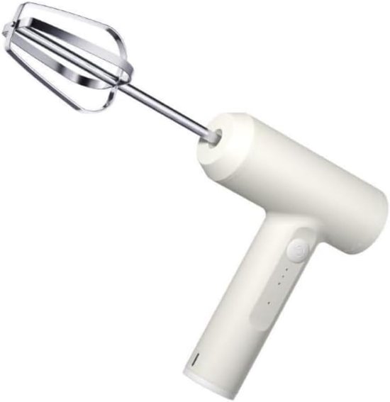 Elektrische Mixer - Handmixer Keuken - Beslag Maken - 3 Snelheden Instelbaar - Lange Kop - Wit