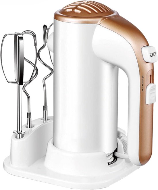 Elektrische Mixer - Keukenmixer Handmixer - Bakken en Koken - 5 Snelheden - 200 Watt - Wit
