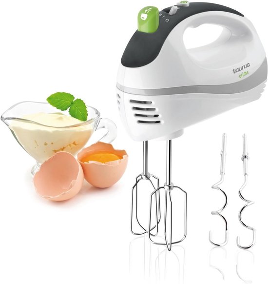 Elektrische Mixer - Keukenmixer Handmixer - Bakken En Koken - 5 Snelheden Turbo - 500 Watt - Wit