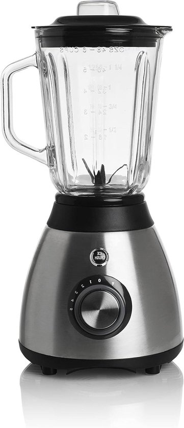 Elektrische Mixer - Keukenmixer - Smoothies Maken - 6 Roestvrijstalen Messen - 1.5 Liter - Wit