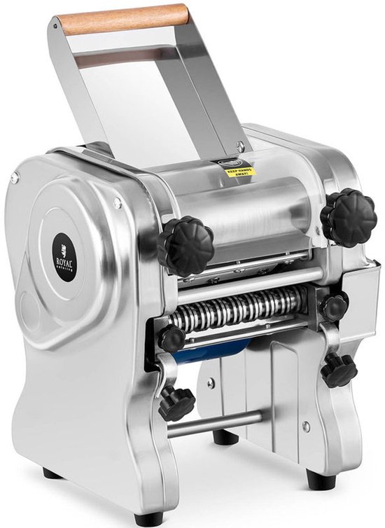 Elektrische Pastamachine – Pasta Maker – Pastamachine Compleet – Pastasnijder – Deegroller – Roestvrij Staal – 550W Motor – Verstelbare Dikte 1-14mm van Merkloos