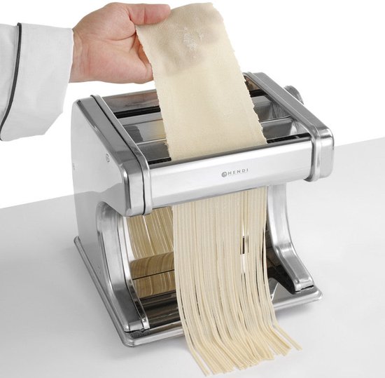 Elektrische pastamachine – pastaroller – deegroller – tagliatelle maker – fettuccine machine – 7 dikte-instellingen – veiligheidschakelaar van Merkloos
