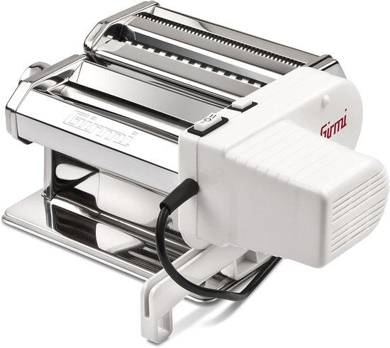 Elektrische pastamachine - Roestvrij staal - 33 x 17 x 27 cm - 90W RVS behuizing - Voor verse pasta thuis