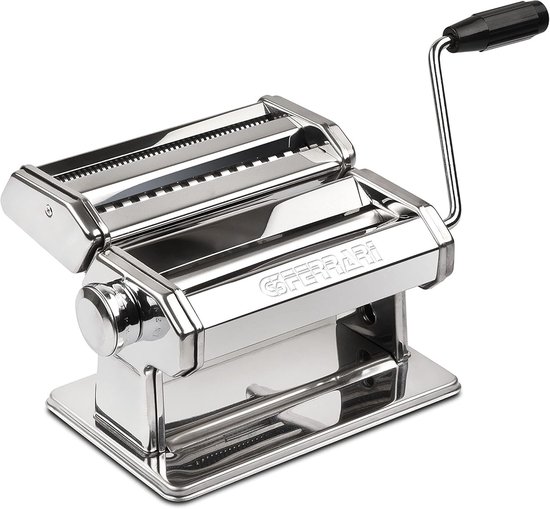 Elektrische pastamachine - RVS - 18 cm - Handmatige pastamachine met 3 formaten en klembevestiging voor thuisgebruik