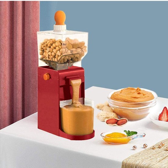 Elektrische pindakaasmachine, commerciële pindakaasmaker, notenmolen, machine voor het malen van sesampasta en pindakaas, voor huishoudelijk gebruik, keuken van Merkloos