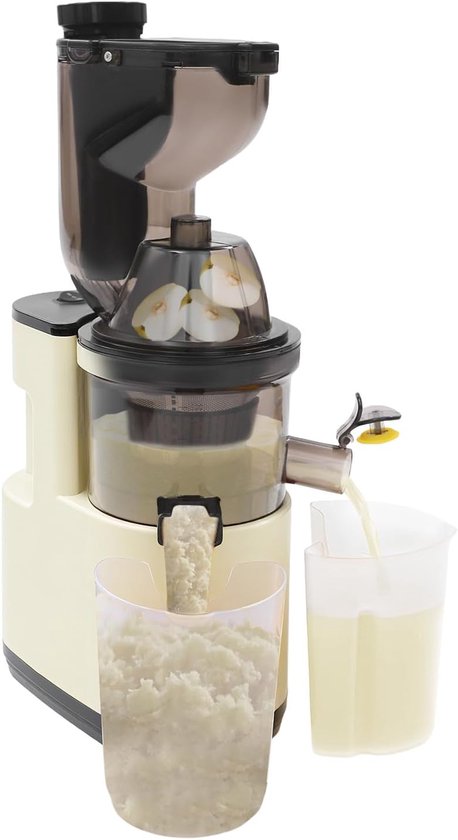 Elektrische Sapper - Sapcentrifuge Groente Fruit - Gezond sap maken - Testwinnaar 60-80 TPM - 400 ml 500W - Wit
