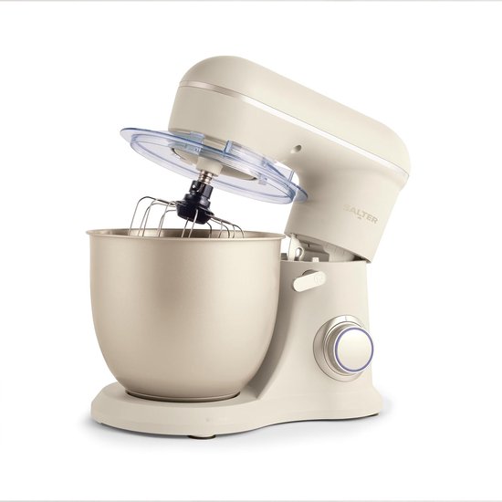 Elektrische Standmixer met 4 Liter Mengkom - 10 Snelheden, Pulse Functie, Spatbescherming en Accessoires van Merkloos