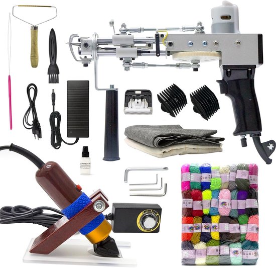 Elektrische Tufting Gun en Trimmer Set voor Tapijt, Handmatige Breimachines en DIY Projecten
