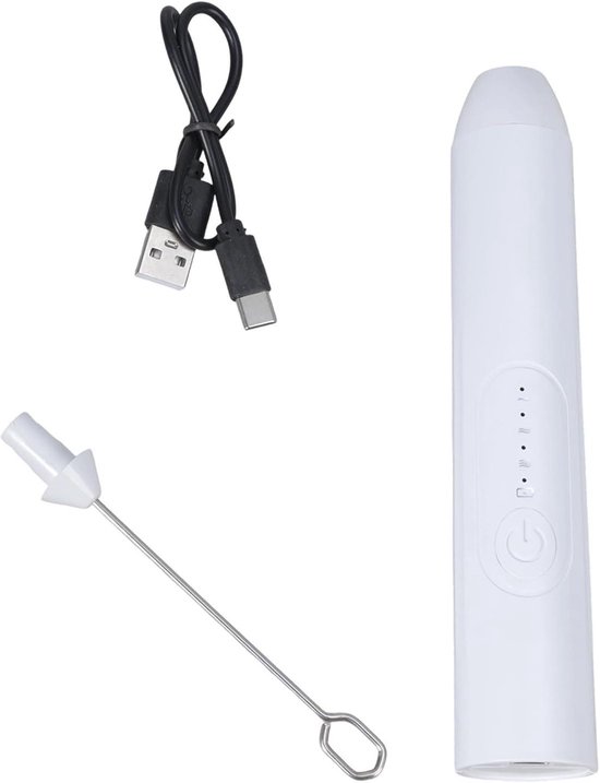Elektrische Verf Mixer - Pigment Roerder - Kleur Mengen - USB Oplaadbaar - 263 cm - Wit