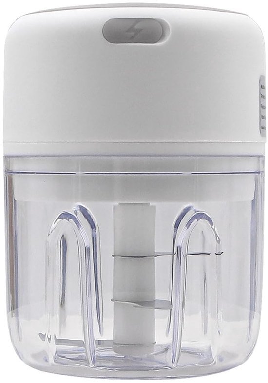 Elektrische voedselhakker 250ML Mini draadloze draagbare vleesmolen USB-oplaadbare knoflookhakker keukenmachine voor groenten/noten/fruit/vlees/enz. van Merkloos