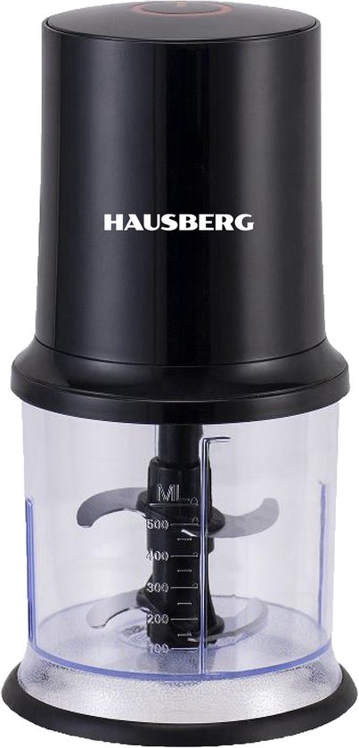 Elektrische Voedselmolen – 500ml – Extra Veilig – RVS Hakmessen – Veiligheidsschakelaar – Antislipring – Vaatwasserbestendige Onderdelen – 40W – Ideaal voor Hakken & Mixen