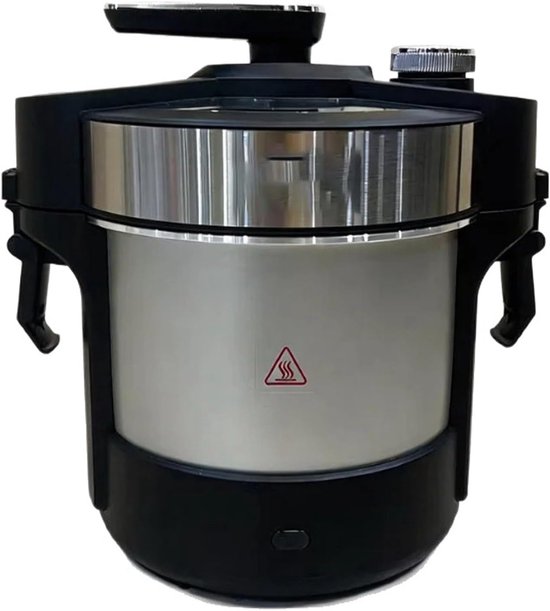 Elektrische Yam Machine - Voedselbereider Keuken - Authentiek Koken - Roestvrij Staal - 6L Capaciteit - Zilver
