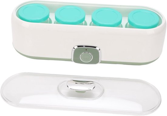 Elektrische Yoghurtmaker - Startmachine voor Yoghurt - Zelfgemaakte Lekkernijen - Constante Temperatuur - 4 Kopjes Capaciteit - Wit