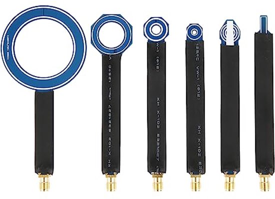 EMC EMI-nabijveldsonde, 6 stuks geleidingsstralingstestantennes, aansluiting op spectrumanalysator, accessoire voor elektronische componenten van Ciglow