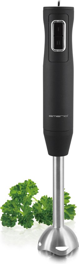 Emerio HB-111446 - Staafmixer - 250W - Afneembare mixvoet - Zwart/RVS van Emerio