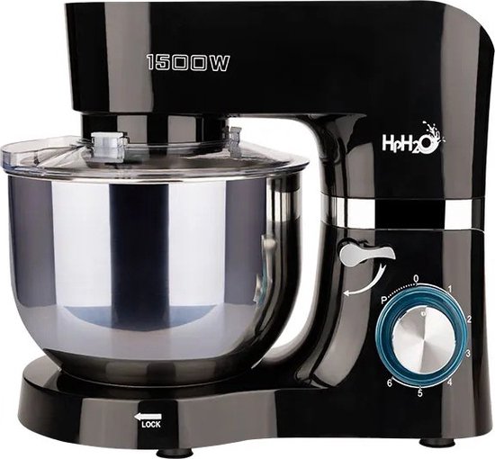 Empire's Product Mixer Met Mengkom - Deegmachine - Deegmixer - Kneedmachine - Met Kom - 1500W - Zwart van Empire's Product