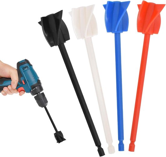 Epoxy Roerstaaf Set - Mixer Accessoires - Materiaal Mengen - Herbruikbaar Ontwerp - 4 Stuks - Grijs