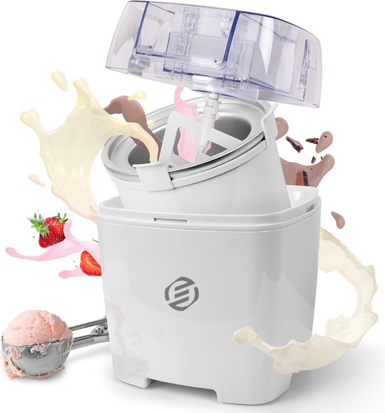 Equivera IJsmaker - IJsmachine voor thuis - IJsmachine - IJsmachine zelfvriezend - IJsmachine zelf vriezend - IJs machine - Zelfvriezende ijsmachine - Zelfvriezende ijsmachine voor thuis!