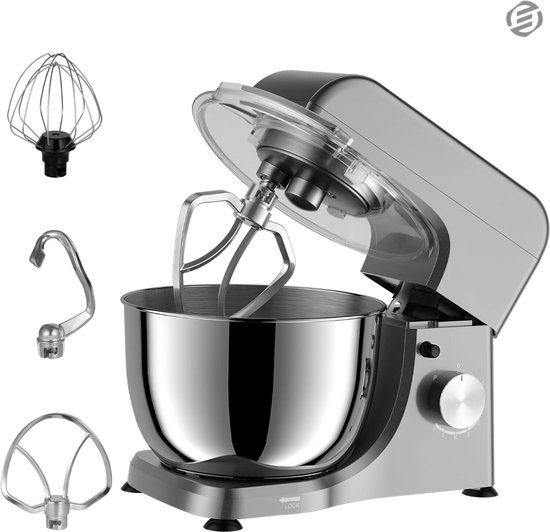 Equivera Mixer Met Mengkom - Mixer - Mixer Met Mengkom Keukenmachine - Mixer Met Kom - Mixer Keukenmachine - Mixers Met Mengkom van Equivera
