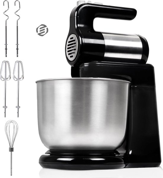 Equivera Mixer Met Mengkom - Mixer - Mixer Met Mengkom Keukenmachine - Mixer Met Kom - Mixer Keukenmachine - Mixers Met Mengkom van Equivera