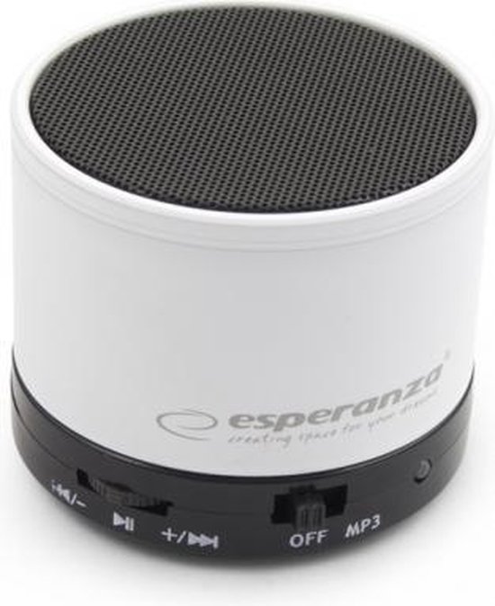 Esperanza Bluetooth Speaker Ritmo - Wit van Esperanza