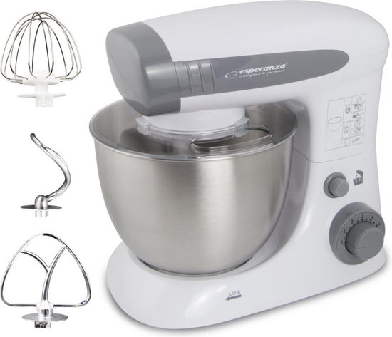 Esperanza EKM024 mixer Staande mixer 800 W Grijs van Esperanza