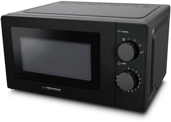 Esperanza ESTOFADO Zwart Solo-magnetron Aanrecht 20 l 700 W van Esperanza