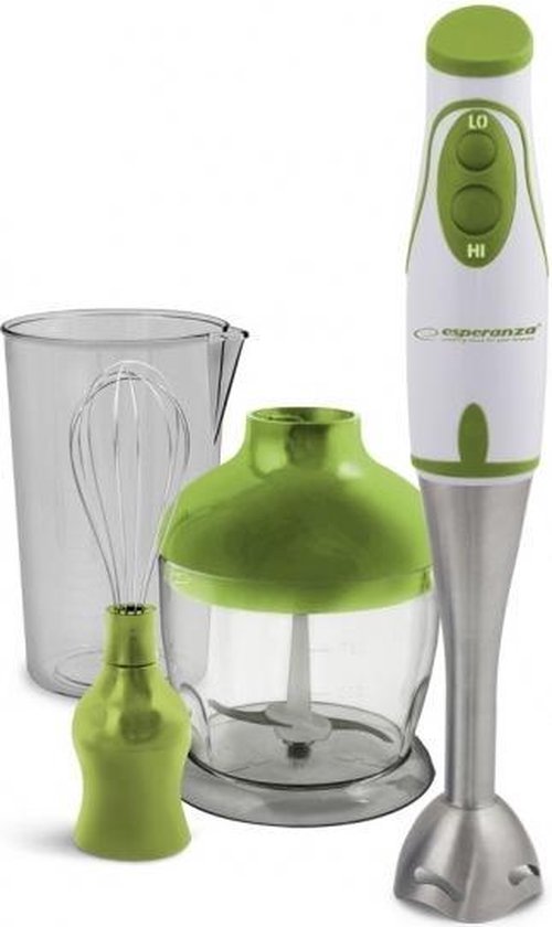 Esperanza Pesto Blender 0,75 l Staafmixer 450W | Groen/Wit van Esperanza