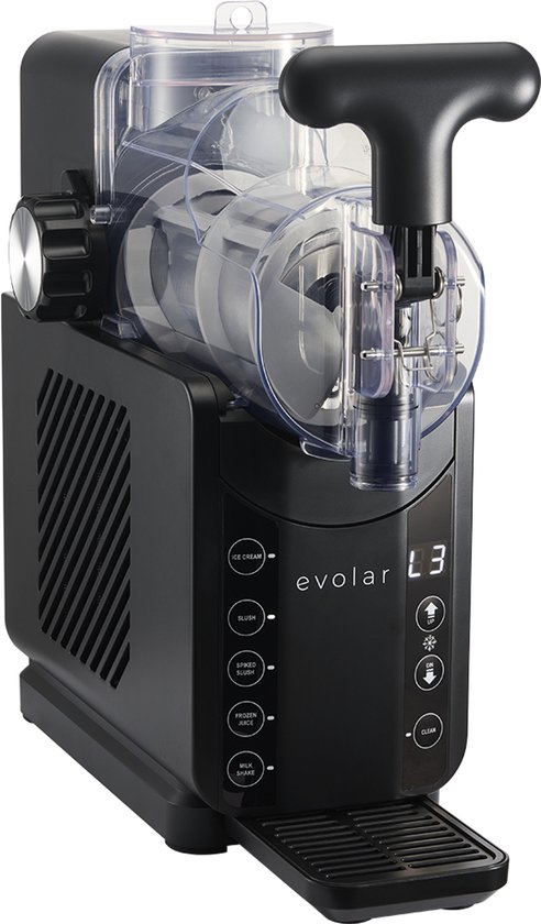 Evolar SlushBar - 5 in 1 Slush, Softijs & Milkshake Maker - Zwart
