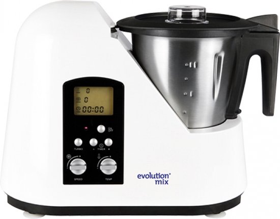 Evolution Mix Thermoblender met RVS beker van 2 liter, Horeca en Professioneel, Inductie - Met recepten, van EVOLUTION
