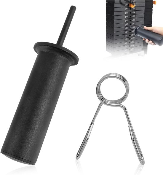 Extra gewicht pin voor gewichtstapels, diameter 10mm, lengte 110mm - draagbare trainingspen voor krachttraining en fitness in sportscholen en thuis van Merkloos