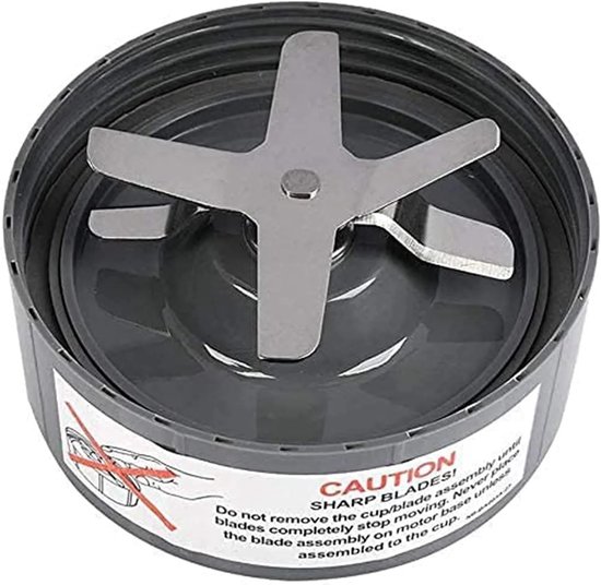 Extractorblad Vervanging - Blender Mes - Smoothies Maken - Lekvrij Ontwerp - One Size - Grijs van Merkloos