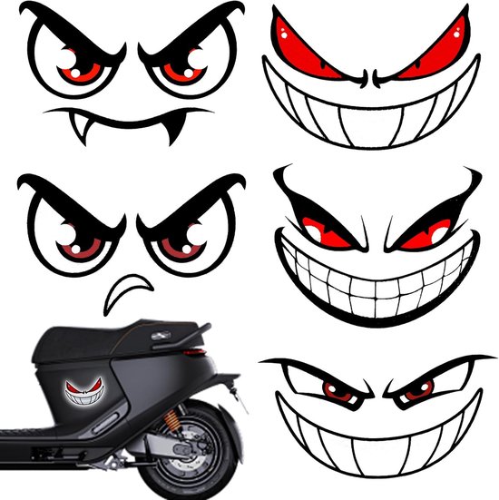 Eyes, stickers ogen robotmaaier, waterdichte zelfklevende oogstickers, decoratie voor robotmaaier, grappig, weerbestendig, oogstickers voor huishoudelijke producten, auto's en motorhelmen