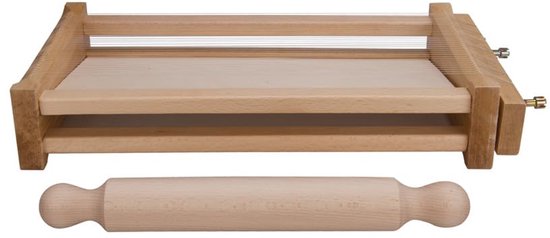 Famanu – Pastamachine met 32 cm deegroller, ideaal voor het maken van verse pasta, eenvoudig in gebruik en perfect voor thuisgebruik