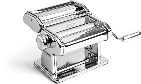 Famanu – Pastamachine van geanodiseerd aluminium, 4 formaten voor lasagne, fettuccine, tagliolini en spaghetti, Made in Italy, compatibel met extra accessoires