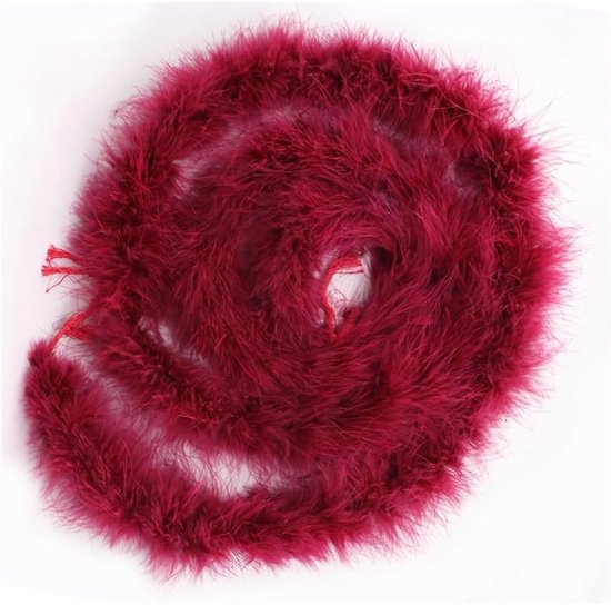 Feather Boa van 2M met Natuurlijke Veren voor DIY Creaties, Bruiloften en Feestdecoraties - Geel, 16g van Merkloos