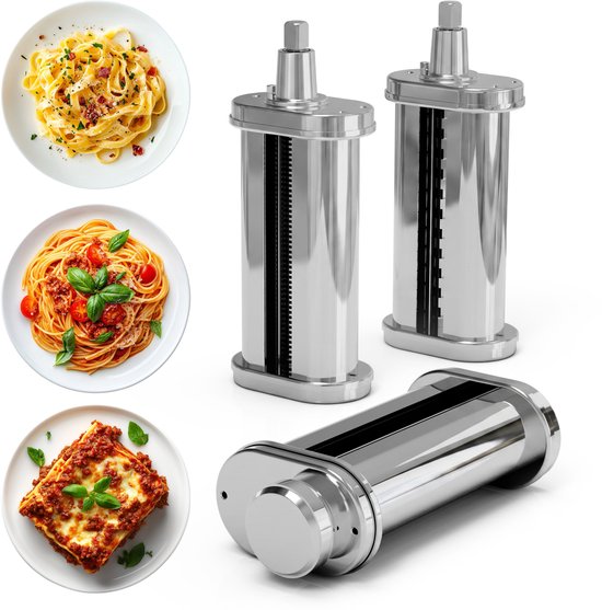 Fentic Pasta Set 3-delig - Geschikt voor Fentic SM-1604NM keukenmachine (7L) van Merkloos