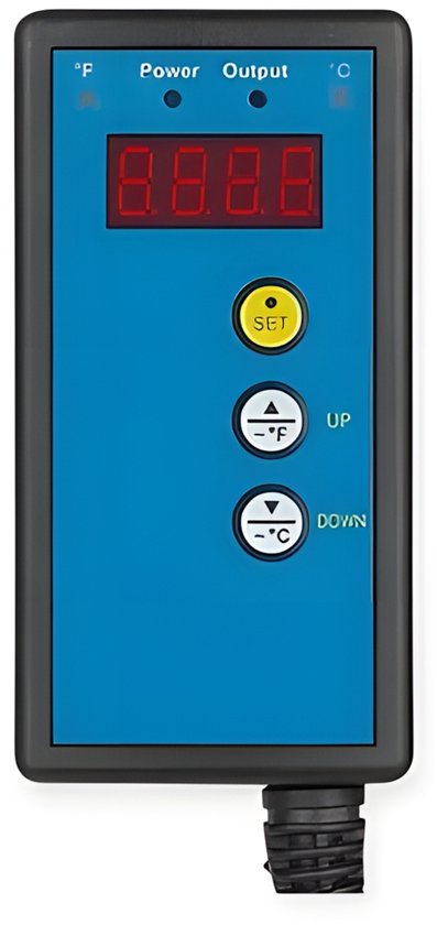 FERM Temperatuur controller voor fermentatiekast - temperatuurregelaar voor klimaatkast - thermostaat voor warmtemat- warmteregelaar voor koji en tempeh fermentatie - fermentatiekast - kombucha verwarming - fermentatiebox - max 1000w van Merkloos