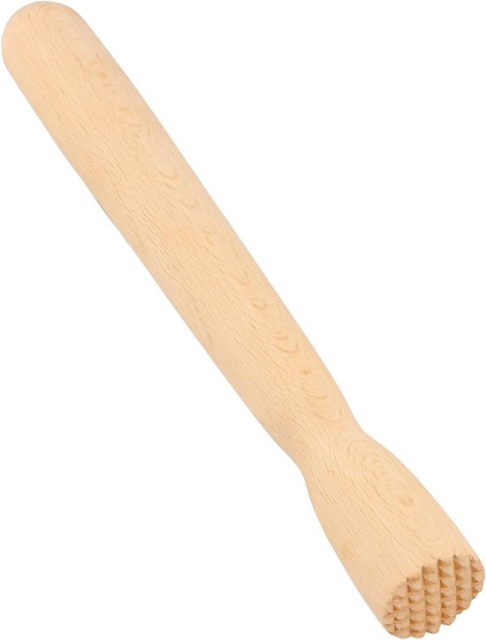 Fermentatie Tamper voor Sauerkraut en Cocktails, Houten Molen voor Specerijen en Fruitdranken, Duurzaam en Handig Keukenaccessoire van Merkloos