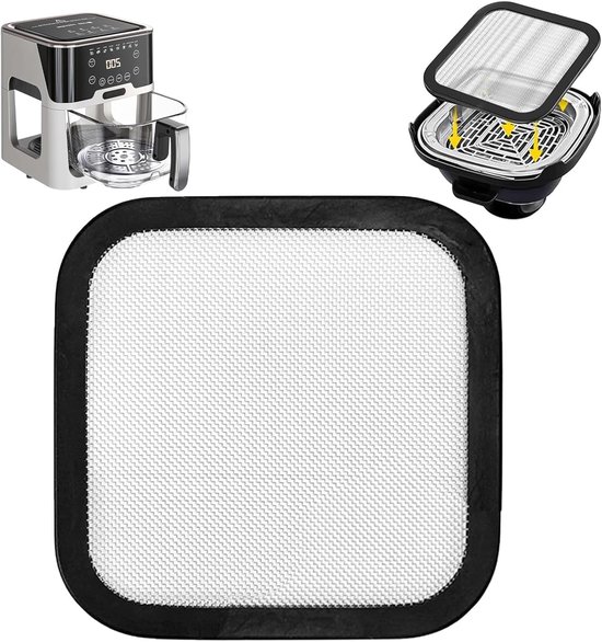 Fijnmazige RVS Spatbescherming voor Airfryer, Vet Spatbescherming Accessoire, Geschikt voor Ninja CRISPi FN101EUGY, FN101EUST en FN101EUSG, Duurzaam en Hittebestendig