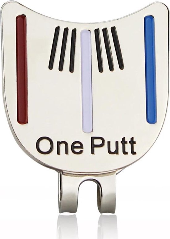 Firsttee - One Putt - PUTTER LIJN - Marker - Magneet - Bal markeren - Pet - Clip - Afneembaar - Greens - Golf - Greenmarker - Marker golfbal - Golfbalmarkers - Golfballen - Golf accessoires - Golf sport - Golf training - Cadeau van Firsttee