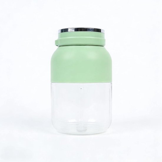 Flessenmixer Draagbaar - Smoothie Maker To Go - Verse Sappen Maken - 38 Roestvrijstalen Messen - 1200 ml - Groen