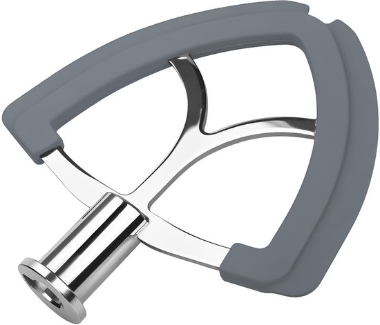 Flex Edge Klopper voor KitchenAid 4,5-5 Quart Tilt-Head Stand Mixers Artisan & Classic Series van MMOBIEL – RVS Platte Mixer Paddle met Flexibele Siliconen Randen - Komschraper – Vaatwasserbestendig van Merkloos